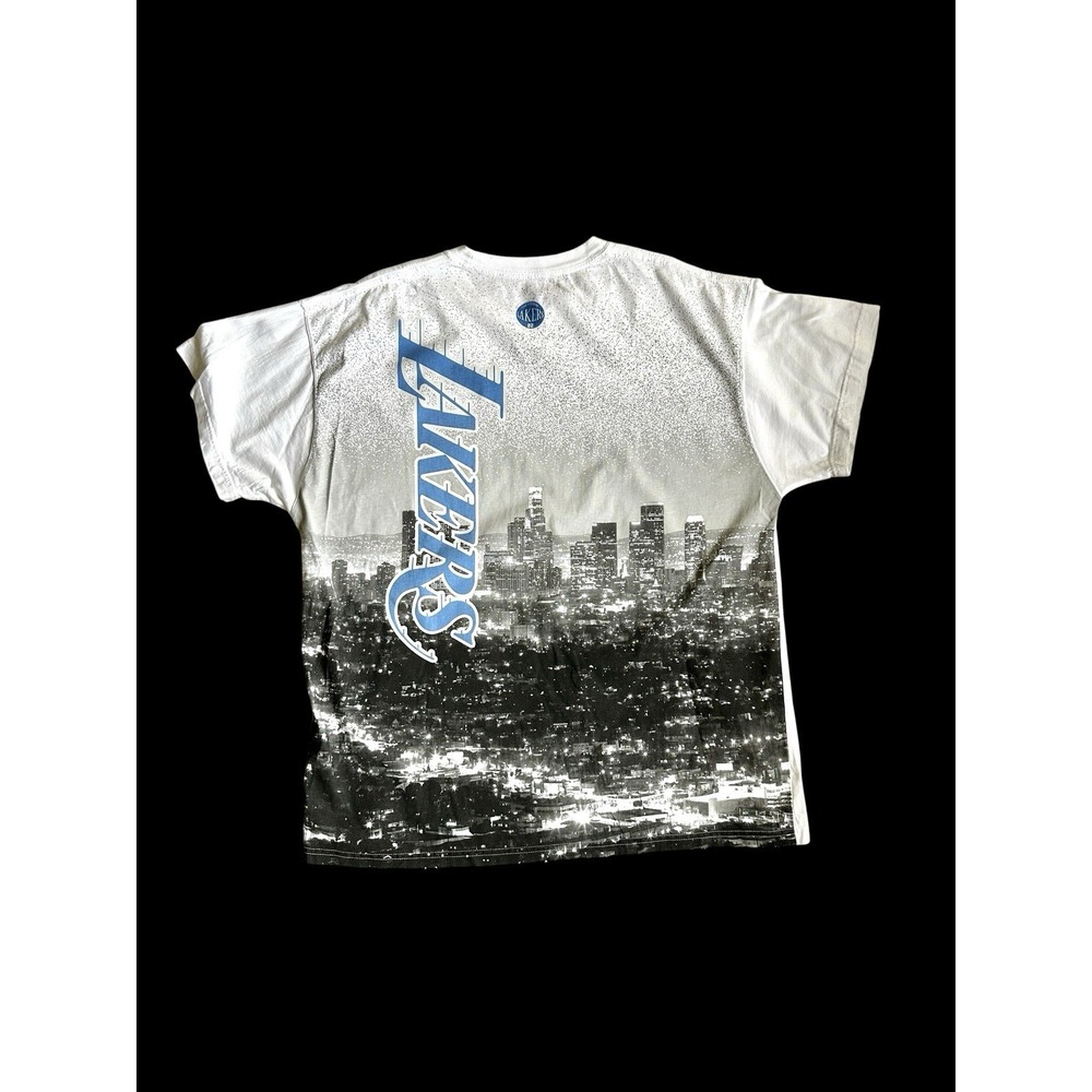 Nike Los Angeles Lakers City Editions Shirt Adult XL White All Over Print‎ AOP